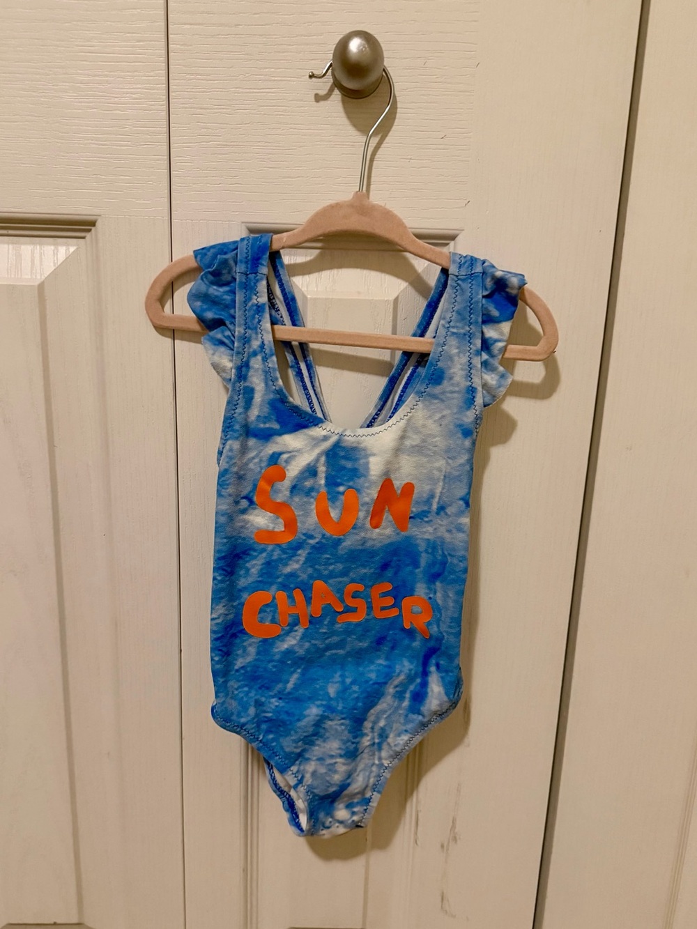 Zara Blue Tie-Dye "Sun Chaser" One-Piece Swimsuit